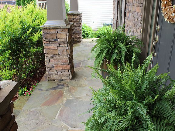 Full Flagstone Front Porch