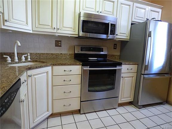 The Kitchen features granit...