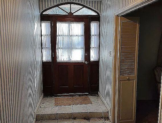 Marble Entry - Cypress Door