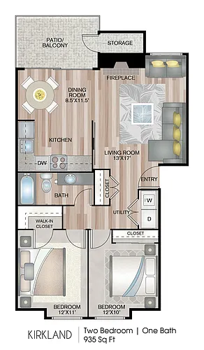 Floor plan Kirkland