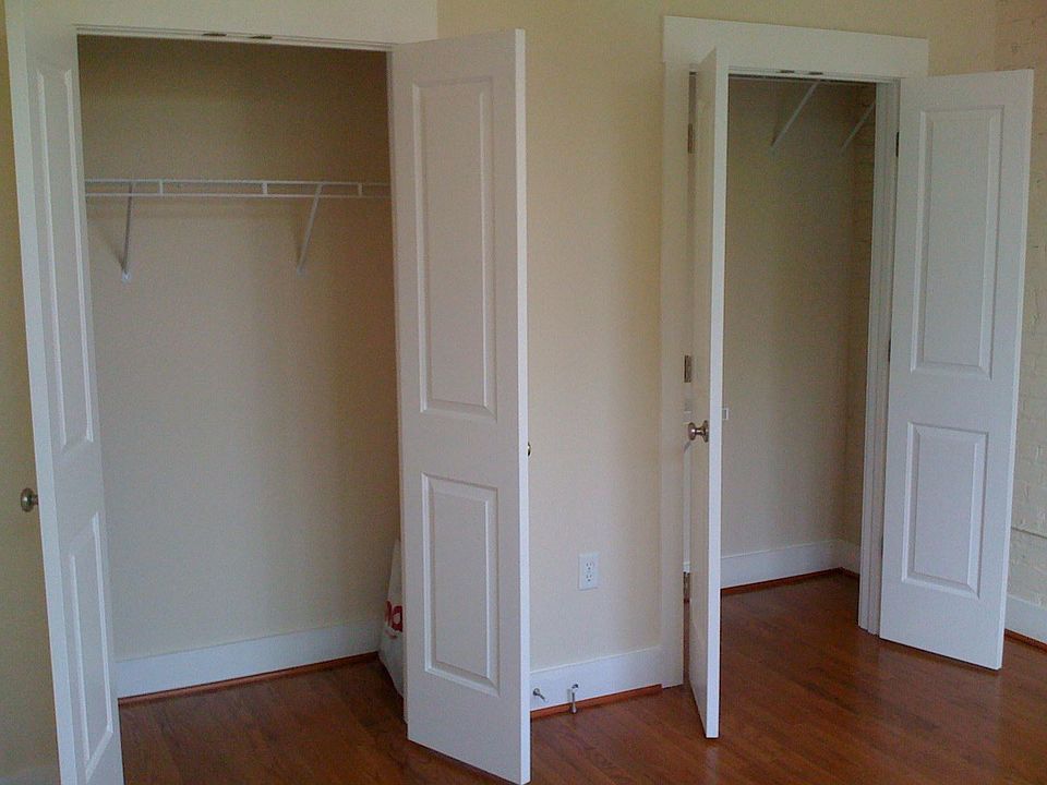 Bedroom closets - nearly impossible to have this much space in a historic Fan building.