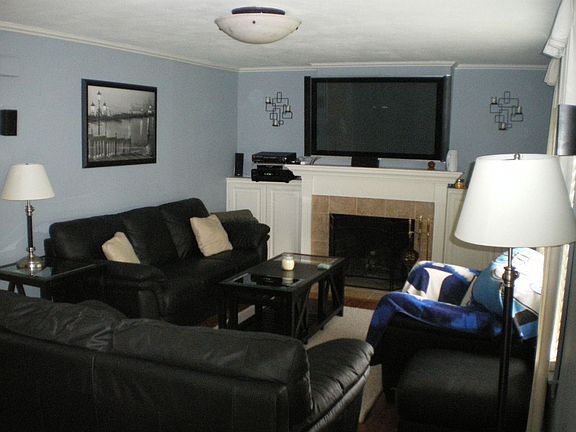 View of living room from front door