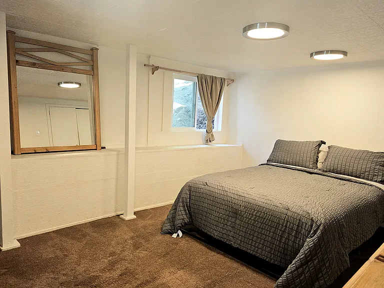 Nightstands have been added since this photo and are present in another photo