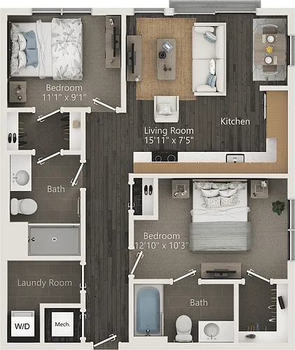 Floor plan B1