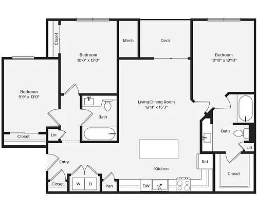 Floor plan C1-1266-1271