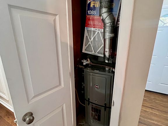 Detail shot of new furnace.