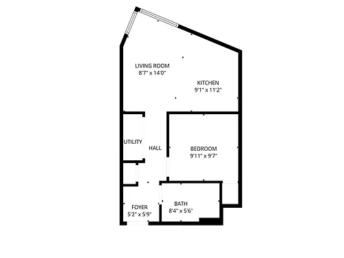 Floor plan One Bedroom Jr One Bath