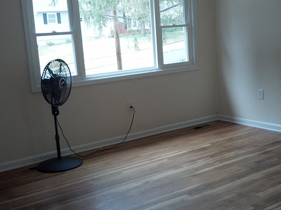 Living room w/ new picture window