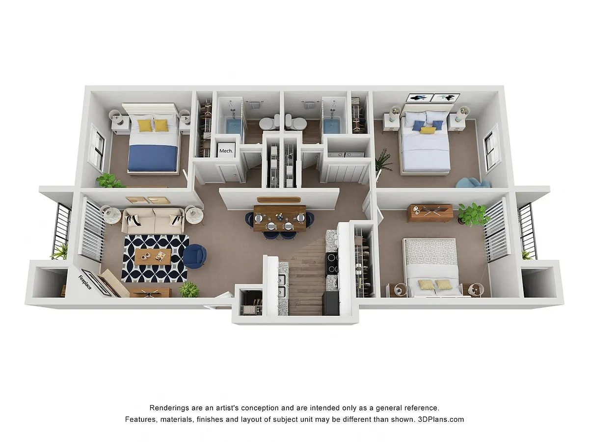 Floor plan C2 Fully Renovated