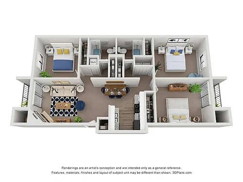 Floor plan C2 Fully Renovated