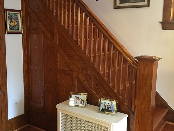 Stairs w/Hardwood Paneling