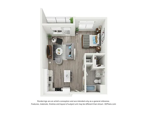Floor plan A1 Studio