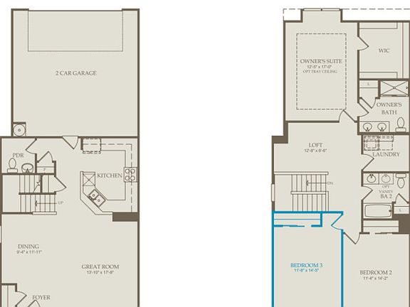 Floor Plan Level 1 and Floor Plan Level 2
