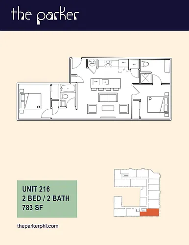 Floor plan Two Bedroom B