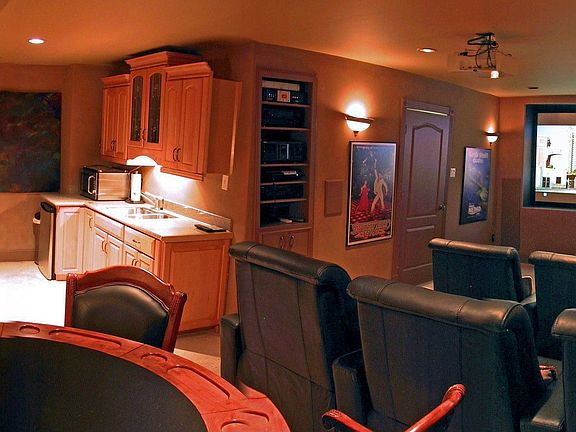 MEDIA ROOM, with 2nd Kitchen! --(plus Game-room, not shown)