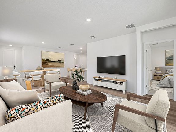 The Sawyer floorplan modeled at Ridgehaven Villas.