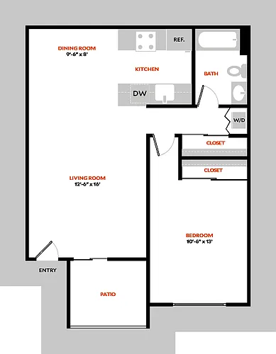 Floor plan Plan 1CR