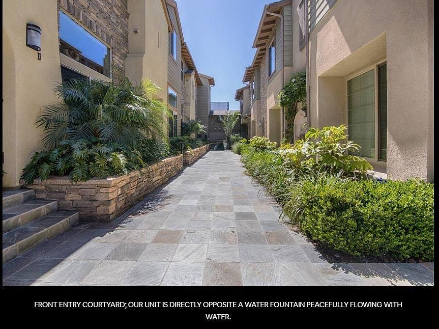 Courtyard in front of entry