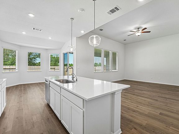 Kitchen, Living, and Dining Areas