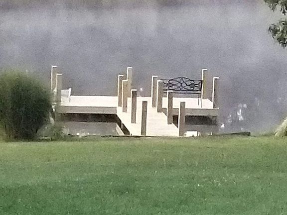 New Dock & Pond from Porch