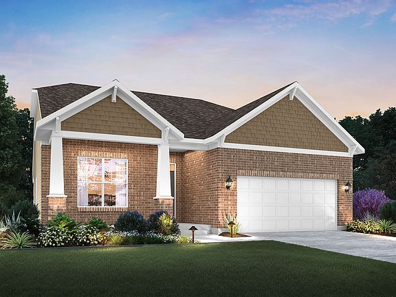 Mitchell - Elevation C Optional Coach Lights and Full Brick