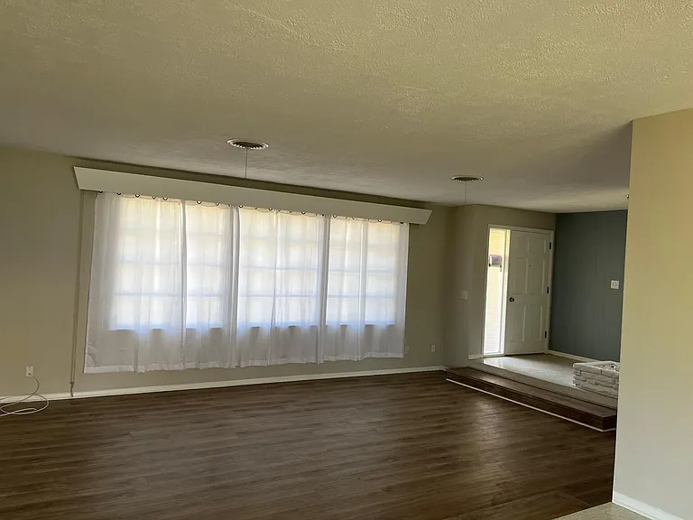 Living room with LVP flooring