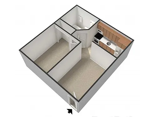 Floor plan 1 Bedroom