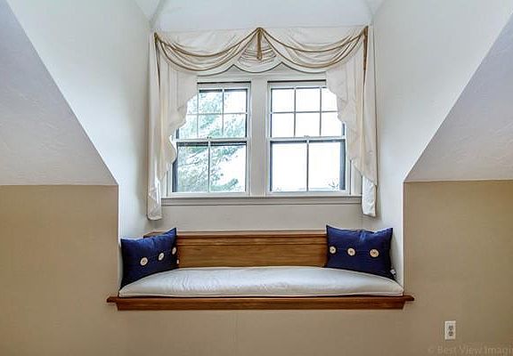 cosy window nook at one end of living room