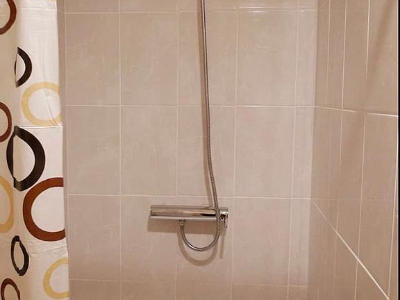 standing shower