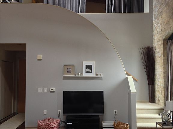Living and view to upstairs