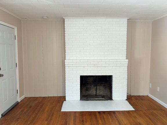 Living room, decorative fireplace
