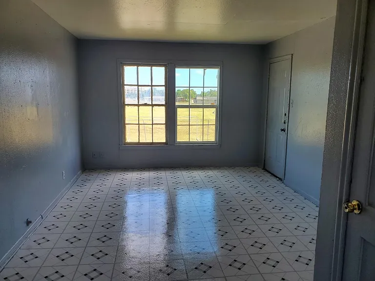 Living room staged furniture not included