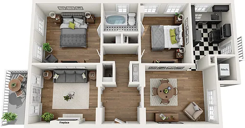 Floor plan B11 B12 B13