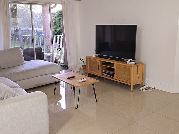 Living area with balcony