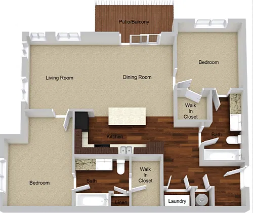 Floor plan 2 Bedroom Plus