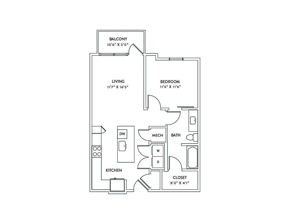 Floor plan A6B