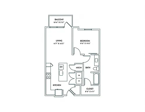 Floor plan A6B