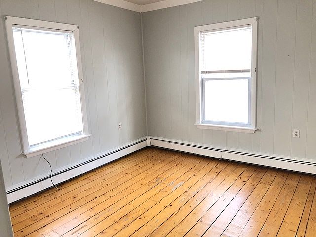 Living Room with wood floors.