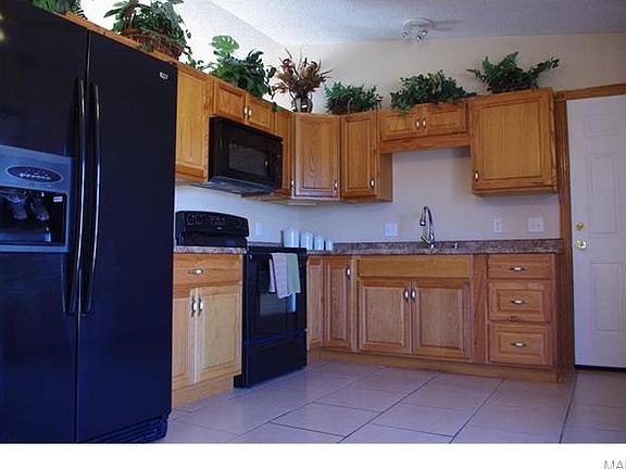 Beautiful kitchen cabinets with plant shelf