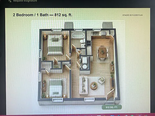 Floor plan Two Bedroom