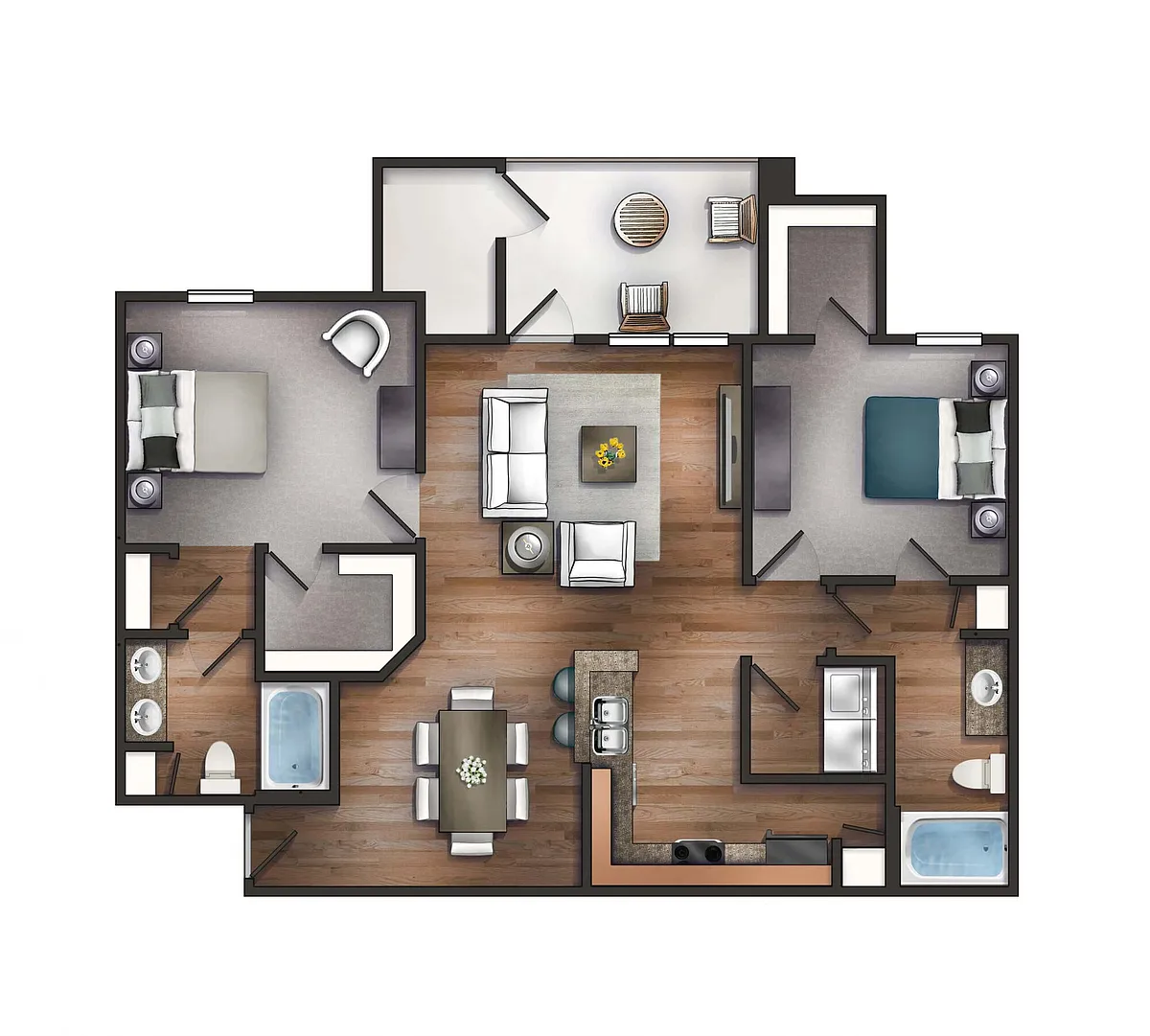 Floor plan The Saluda
