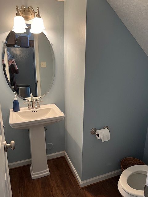 half bath off of kitchen