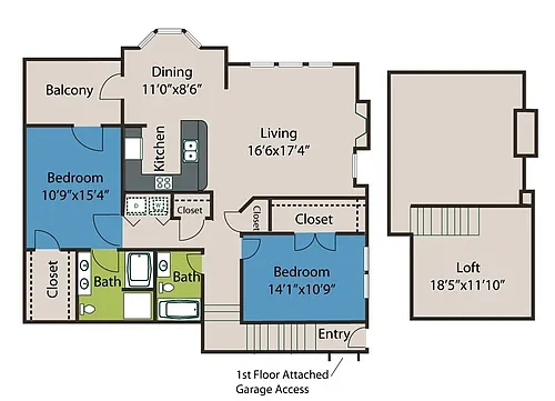 Floor plan 2A-Loft