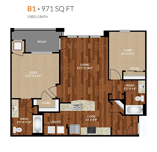 Floor plan B1