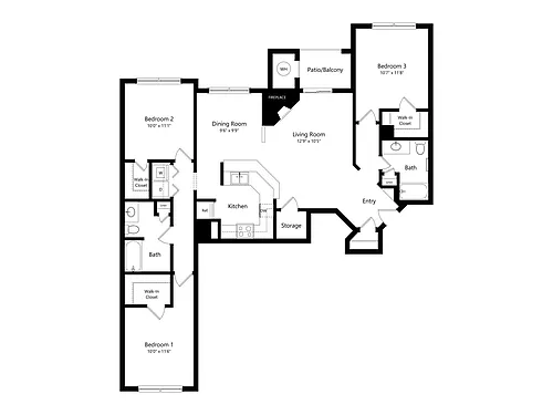 Floor plan St. Andrews