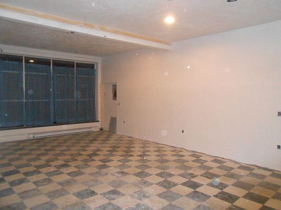 Interior from rear to front