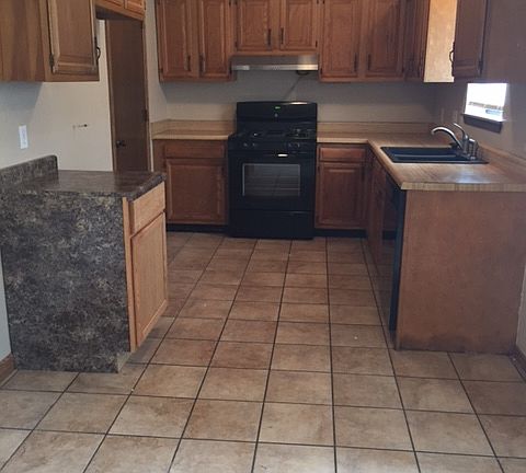 Kitchen & part dining area 