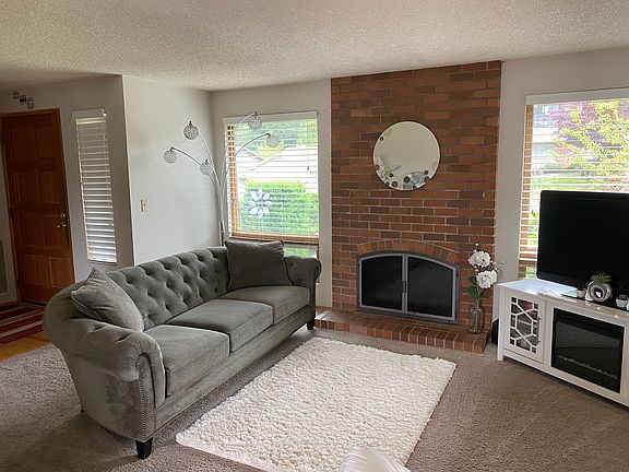 The living room on the main level