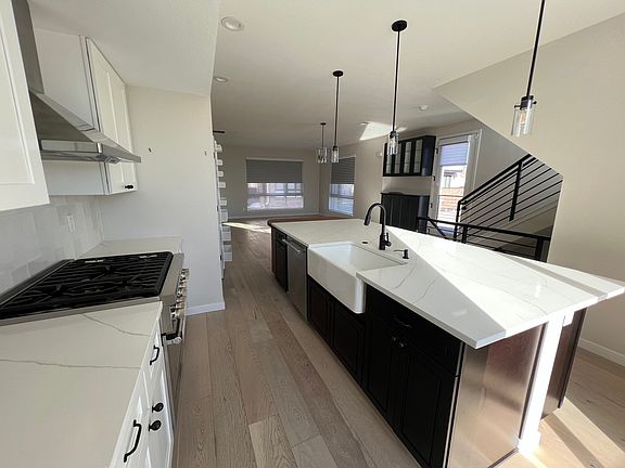 Kitchen and living room from another angle