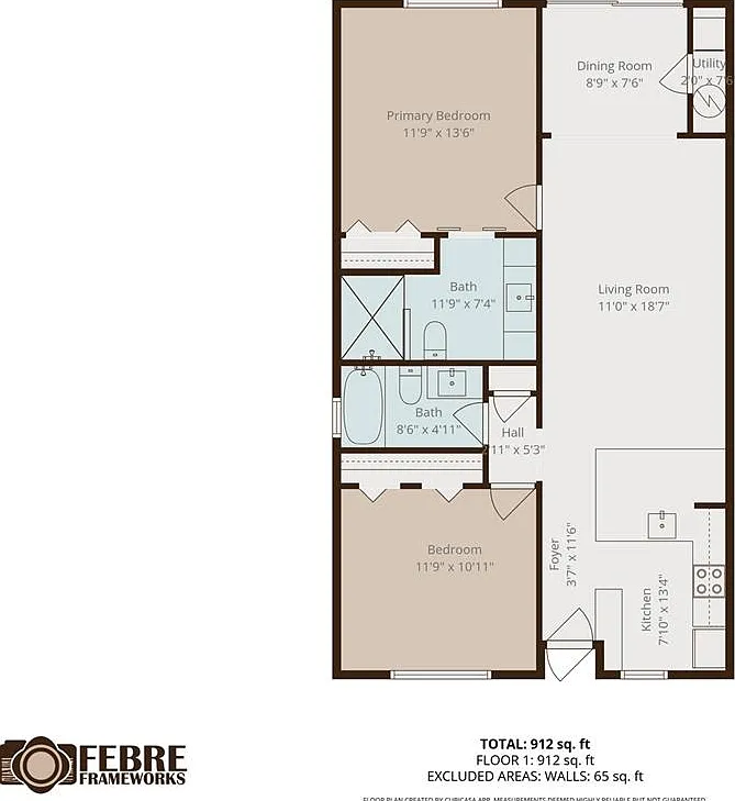 2 bed, 2.0 bath, 865 sqft, $2,600 — Photo 3